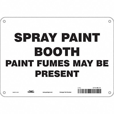 Safety Sign 7 in x 10 in Polyethylene