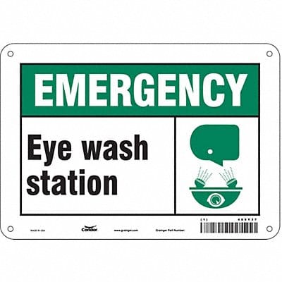 Safety Sign 7 in x 10 in Aluminum