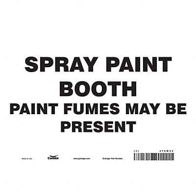 Safety Sign 7 in x 10 in Vinyl