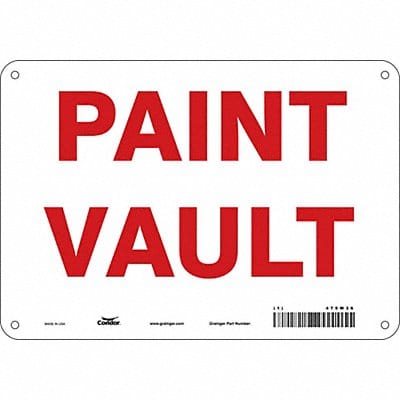 Safety Sign 7 in x 10 in Aluminum