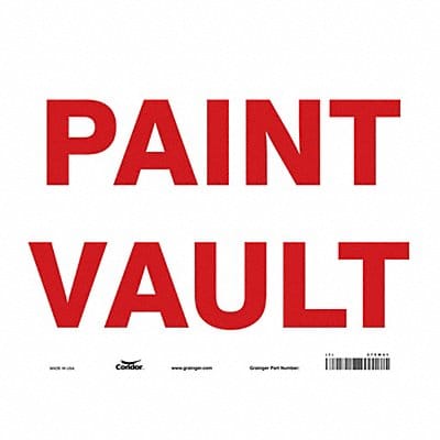 Safety Sign 10 in x 14 in Vinyl