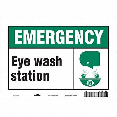 Safety Sign 7 in x 10 in Vinyl