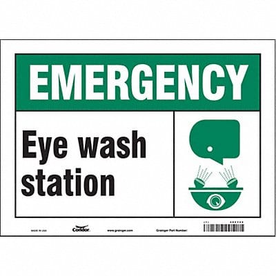 Safety Sign 10 in x 14 in Vinyl