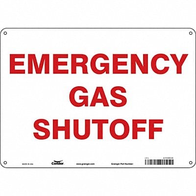 J8159 Safety Sign 10 in x 14 in Polyethylene