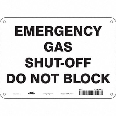 Safety Sign 7 in x 10 in Aluminum