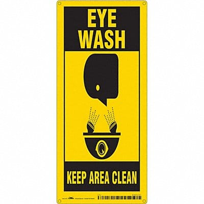 Safety Sign 18 in x 8 in Polyethylene