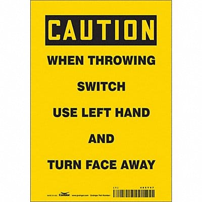 Safety Sign 10 in x 7 in Vinyl