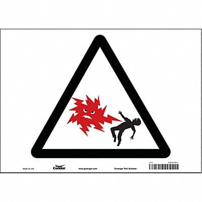Safety Sign 10 in x 14 in Vinyl