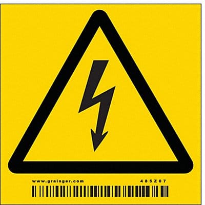 Safety Sign 3 inx3 in Vinyl