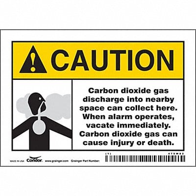 Safety Sign 3 1/2 inx5 in Vinyl