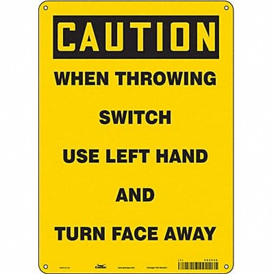 Safety Sign 14 in x 10 in Polyethylene