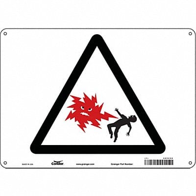 Safety Sign 10 inx14 in Polyethylene