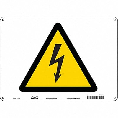Safety Sign 10 in x 14 in Polyethylene