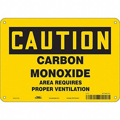 Safety Sign 7 in x 10 in Aluminum