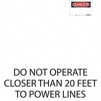 Safety Sign 7 in x 10 in Aluminum