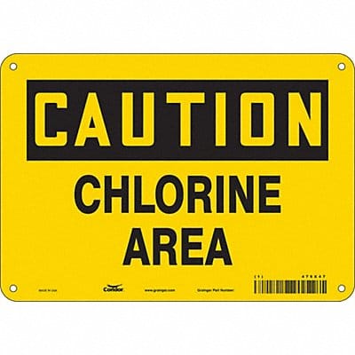Safety Sign 7 in x 10 in Polyethylene