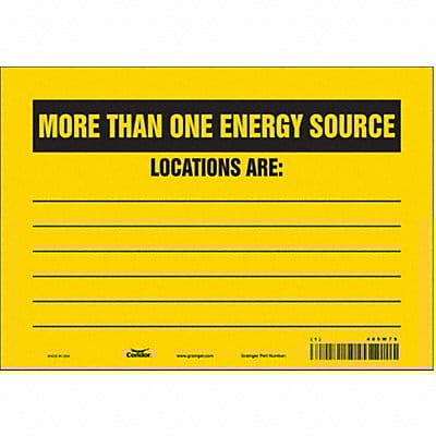 Safety Sign 7 inx10 in Vinyl