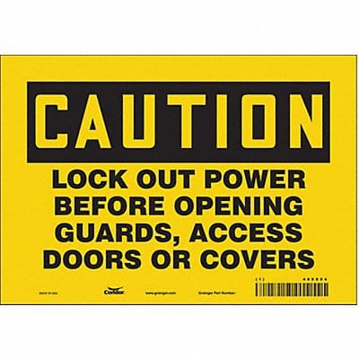 Safety Sign 7 inx10 in Vinyl