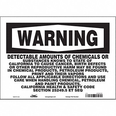 Safety Sign 14 Wx10 H 0.004 Thickness Safety Sign 14 Wx10 H 0.004 Thickness