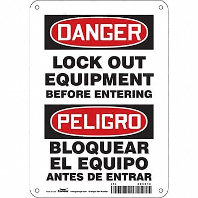 Safety Sign 10 inx7 in Polyethylene