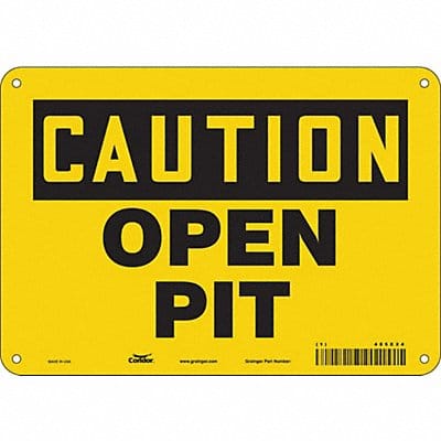 Safety Sign 7 inx10 in Polyethylene
