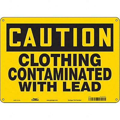 Safety Sign 10 in x 14 in Aluminum