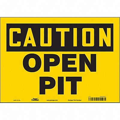 Safety Sign 10 in x 14 in Vinyl