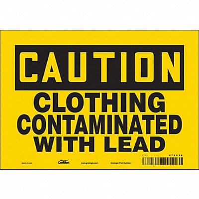 Safety Sign 7 in x 10 in Vinyl
