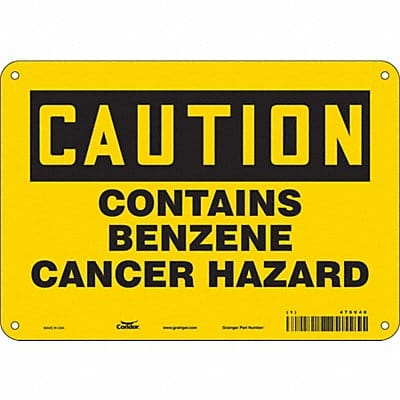 Safety Sign 7 in x 10 in Aluminum