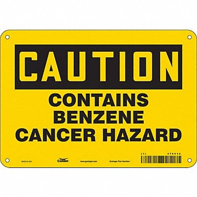 Safety Sign 7 in x 10 in Polyethylene