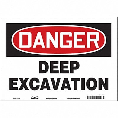 Safety Sign 10 inx14 in Vinyl