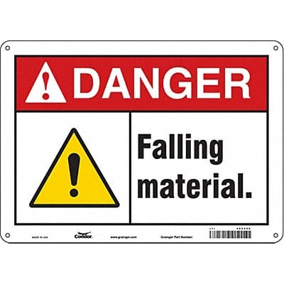 Safety Sign 10 inx14 in Aluminum