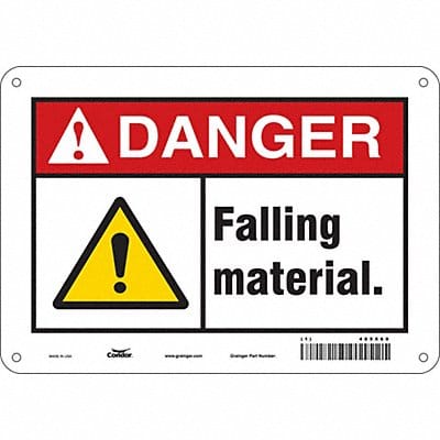Safety Sign 7 in x 10 in Polyethylene