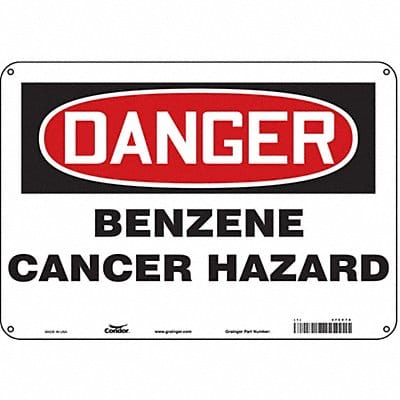 Safety Sign 7 in x 10 in Aluminum