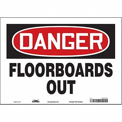 Safety Sign 10 in x 14 in Vinyl Safety Sign 10 in x 14 in Vinyl