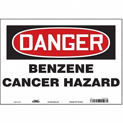 Safety Sign 7 inx10 in Vinyl