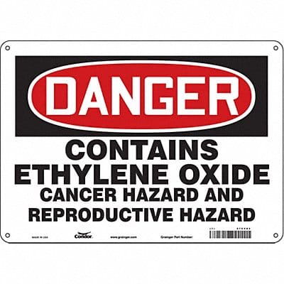 Safety Sign 10 in x 14 in Vinyl