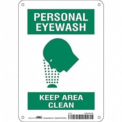 Safety Sign 10 in x 7 in Polyethylene