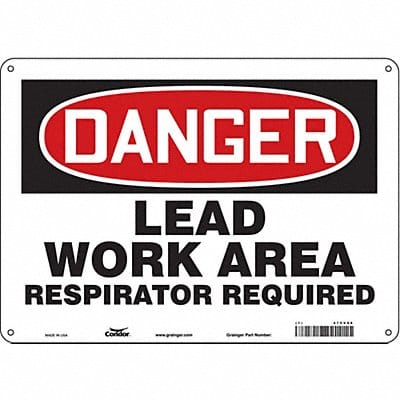 Safety Sign 10 in x 14 in Polyethylene Safety Sign 10 in x 14 in Polyethylene