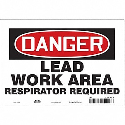 Safety Sign 7 in x 10 in Vinyl