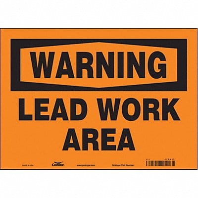 Safety Sign 10 inx14 in Vinyl