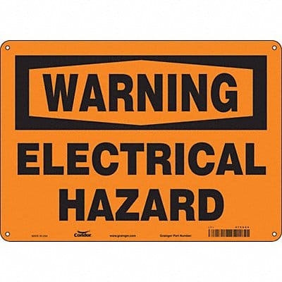 Safety Sign 10 inx14 in Polyethylene