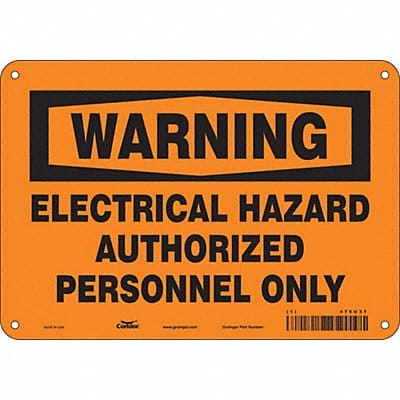 Safety Sign 7 in x 10 in Aluminum