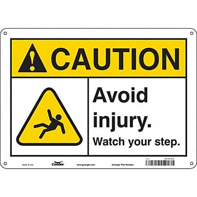 Safety Sign 10 inx14 in Aluminum
