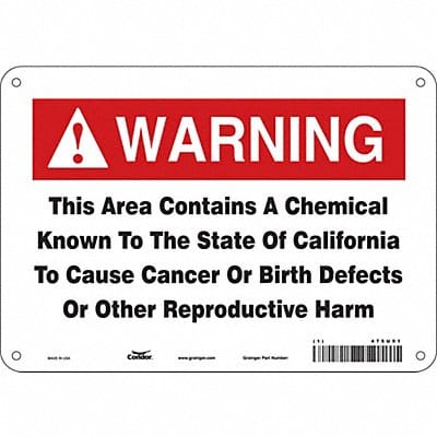 Safety Sign 10 Wx7 H 0.032 Thickness