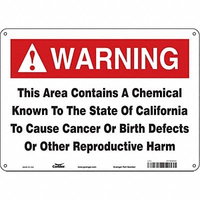 Safety Sign 14 Wx10 H 0.055 Thickness