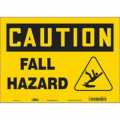 Safety Sign 10 inx14 in Vinyl