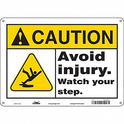 Safety Sign 10 inx14 in Aluminum