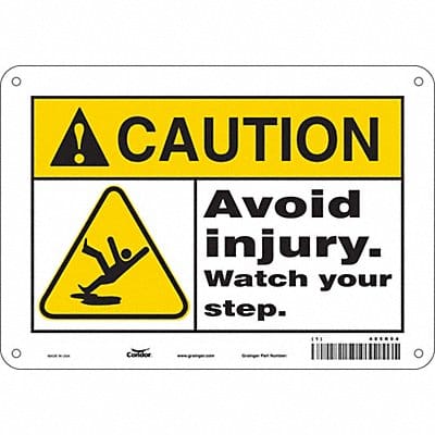 Safety Sign 7 inx10 in Polyethylene