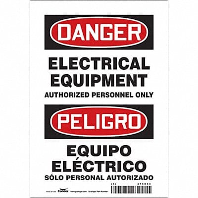 Safety Sign 10 inx7 in Vinyl